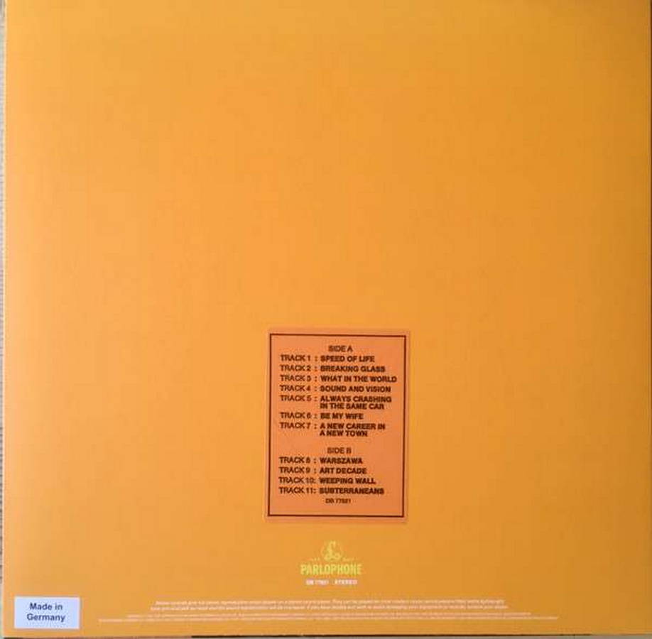 David Bowie – Low LP Orange - Купить виниловую пластинку