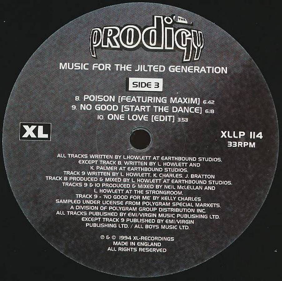 The Prodigy – Music For The Jilted Generation (2LP) - Купить виниловую ...