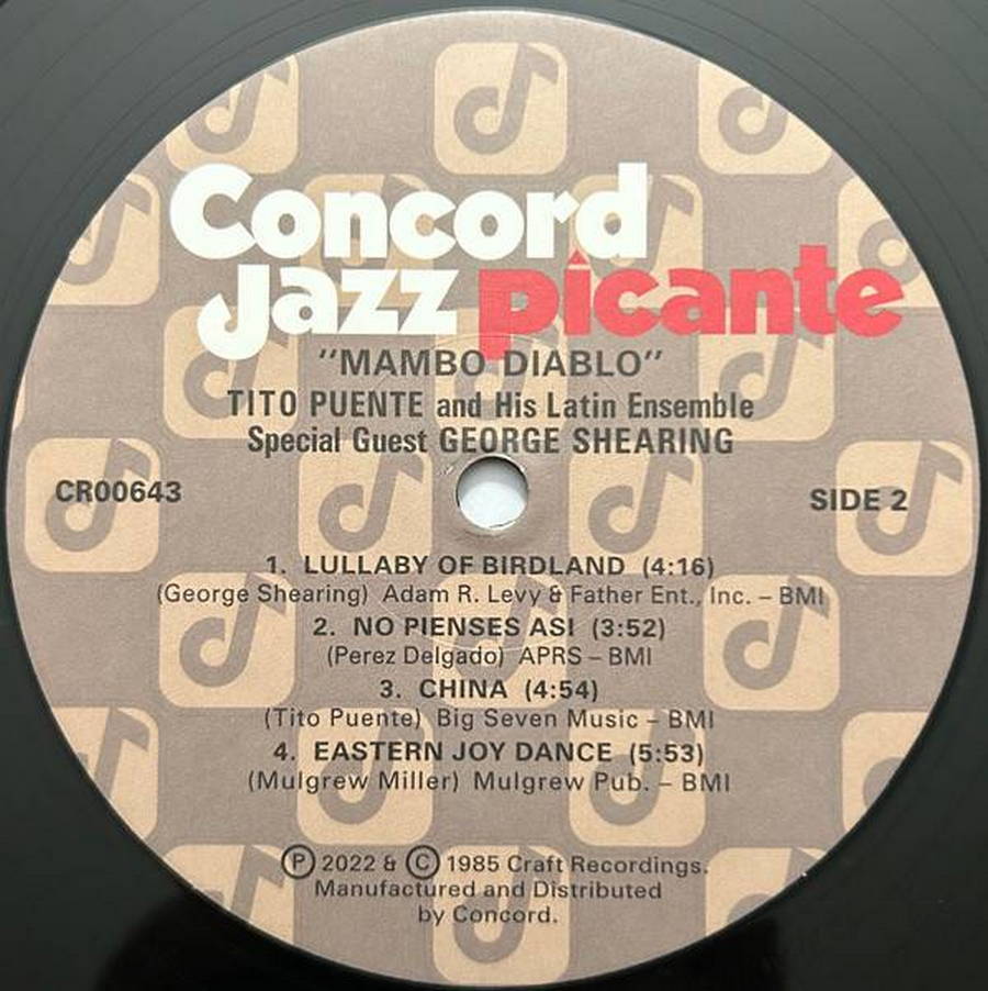 George Mambo Tito Puente And His Latin Ensemble, Special Guest George Shearing ...